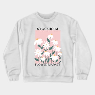 Abstract Flower Market Illustration 120 Crewneck Sweatshirt